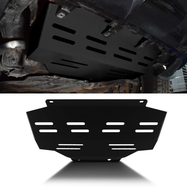 TSBP006-BK-01-50-50.jpg Nissan Navara D23 2015+ Black Sump Guard Skid Plate