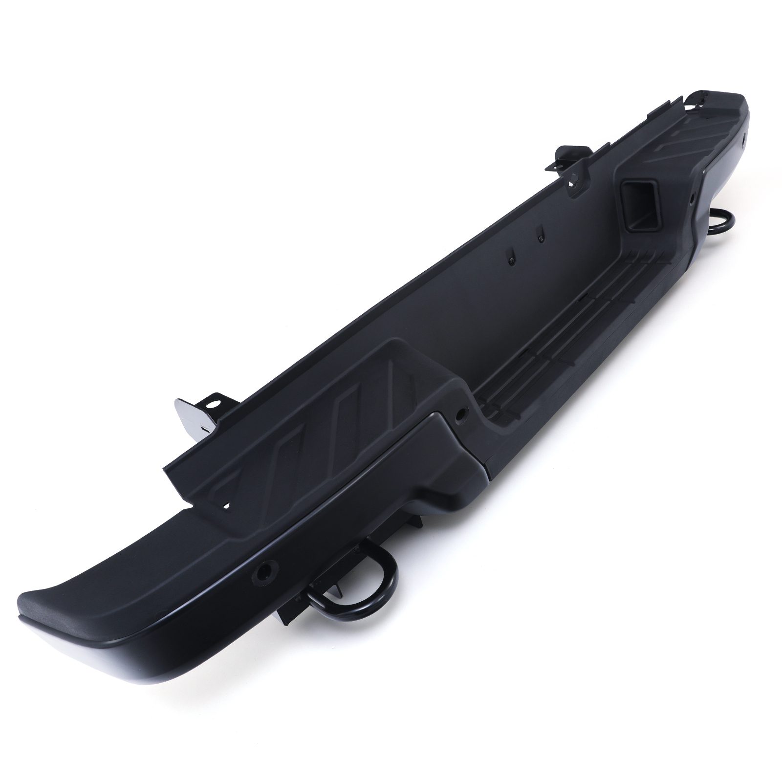 Ford Ranger T9 2023+ Black Rear Raptor Style Bumper with Sensor Holes ...