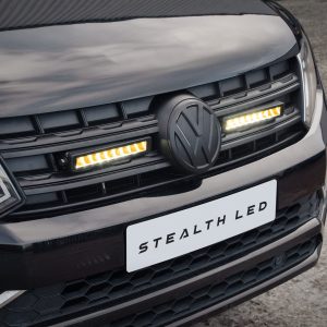 IMG_8400-WEBF.jpg Stealth LED VW Amarok 2016-2022 Twin 10 Flashing Luminous LED Integration Grille Kit - 7,560 Lumens