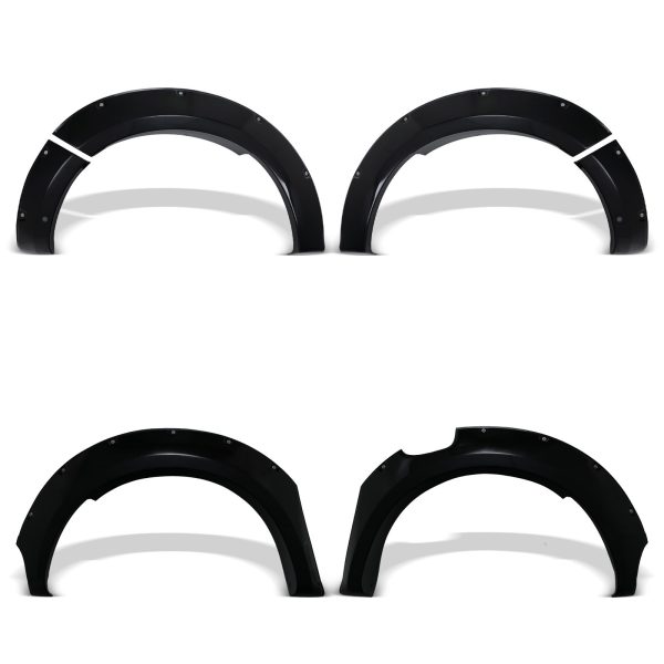 Ford Ranger Wildtrak T9 2022+ Gloss Black 9 Wheel Arches With Sensor Hole