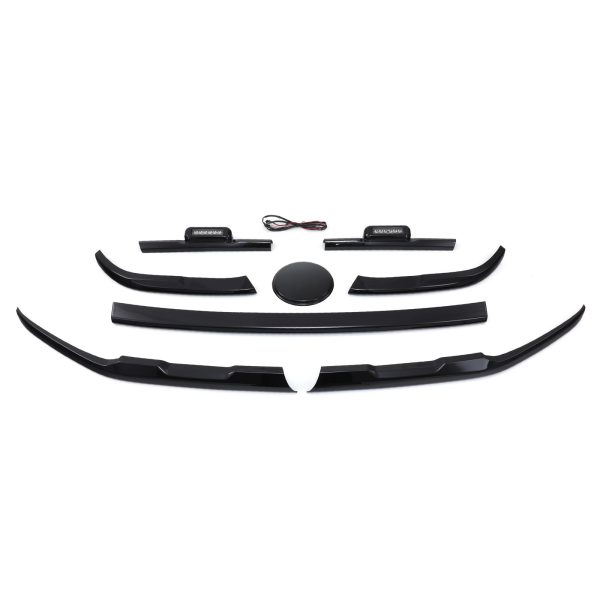 SNGT002-01.jpg VW Amarok MK2 2023+ Black 5 Piece Grille Trim Kits With DRLs