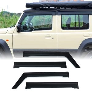Suzuki Jimny 5-Door MK4 2018-2020 Front & Rear Wide Tinted Wind Deflectors