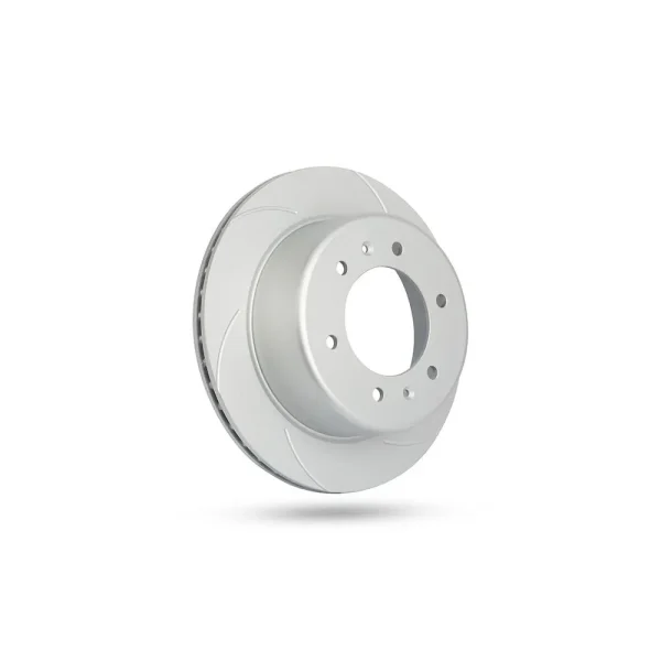 6200017SGR.webp Pedders Slotted Geomet Coated Rotor Isuzu D Max 4WD (UK & EU Markets), 1.9lt 4cyl TD 2021-Onward