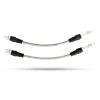 Pedders Extended Braided Brake Hose Kit Toyota Hilux 4WD MK6 GGN25, KUN25R, KUN26R 2005-2010