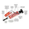 Pedders Full Car Coilover Kit eXtreme XA Isuzu D-Max 4WD (UK & EU Markets), 1.9lt 4cyl TD 2017-2020