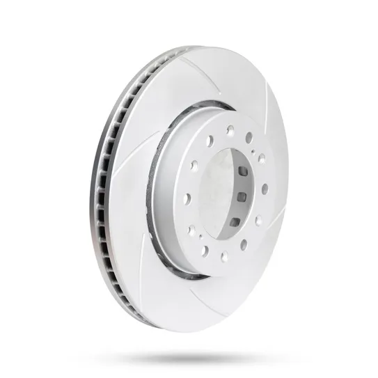 Pedders Front Right Slotted Geomet Coated Brake Rotor Isuzu D-Max 4WD (UK & EU Markets), 1.9lt 4cyl TD 2021-Onward
