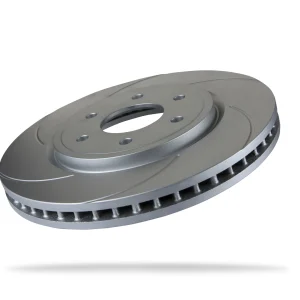 Pedders Front Left Slotted Geomet Coated Brake Rotor Part 6205920SGL Nissan Navara D40, 4WD Leaf Over Axle 550 2005-2015