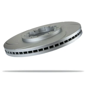 Pedders Front Left Slotted Geomet Coated Brake Rotor Nissan Navara D21 & D22, 4WD 1985-2015