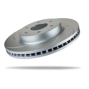 Pedders Front Left Slotted Geomet Coated Brake Rotor Nissan Navara D23, NP300 4WD 2015-Onward