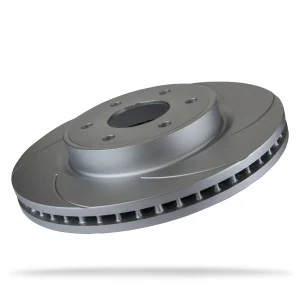 Pedders Front Right Slotted Geomet Coated Brake Rotor Nissan Navara D23, NP300 4WD 2015-Onward