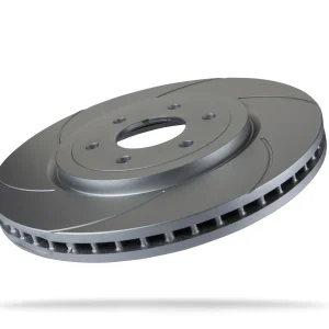 Pedders Front Left Slotted Geomet Coated Brake Rotor Part 6220360SGL Nissan Navara D40, 4WD Leaf Over Axle 550 2005-2015