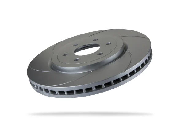 Pedders Front Left 320mm Slotted Geomet Coated Brake Rotor Nissan Navara D40 4WD 2005-2015