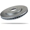 Pedders Front Right 320mm Slotted Geomet Coated Brake Rotor Nissan Navara D40 4WD 2005-2015