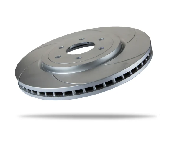 Pedders Front Right 320mm Slotted Geomet Coated Brake Rotor Nissan Navara D40 4WD 2005-2015