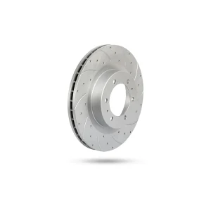 Pedders Slotted & Dimpled Geomet Coated Rotor Toyota Hilux 4WD MK6 GGN25, KUN25R, KUN26R, GGN25, KUN25R, KUN26R 2005-2010