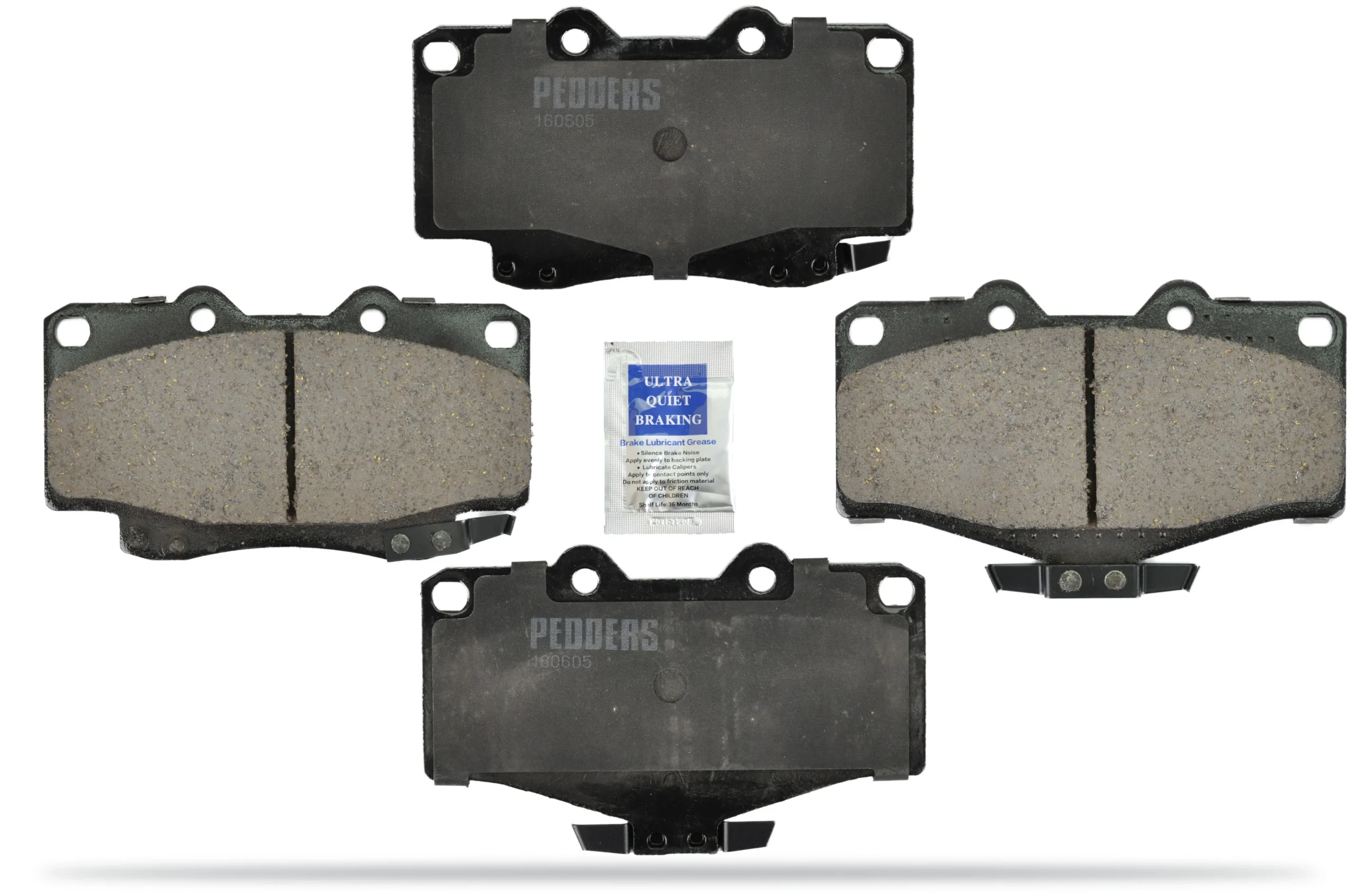 Pedders Brake Pads Toyota Hilux 4WD MK4 LN165R, Torsion bar front, leaf rear 1997-2001