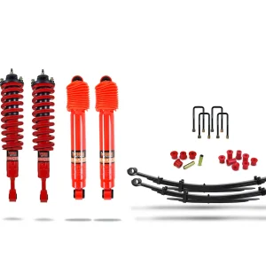 Pedders 1.75 Inch Lift Kit. Improved Ride*** Kit With Assembled Struts. Toyota Hilux 4WD Mk6 & MK7 Toyota Hilux 4WD MK6 GGN25, KUN25R, KUN26R, GGN25, KUN25R, KUN26R 2005-2010