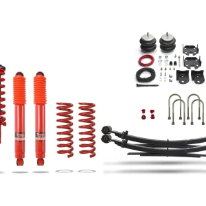 Pedders Heavy Duty Load Carrying and Towing Suspension kit. With Supplementary air bags & Assembled struts. Ford Ranger, PX Ford Ranger PX MK2, 4WD 2015-2018
