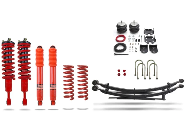 803120.webp Pedders Heavy Duty Load Carrying and Towing Suspension kit. With Supplementary air bags & Assembled struts. Ford Ranger, PX Ford Ranger PX MK2, 4WD 2015-2018