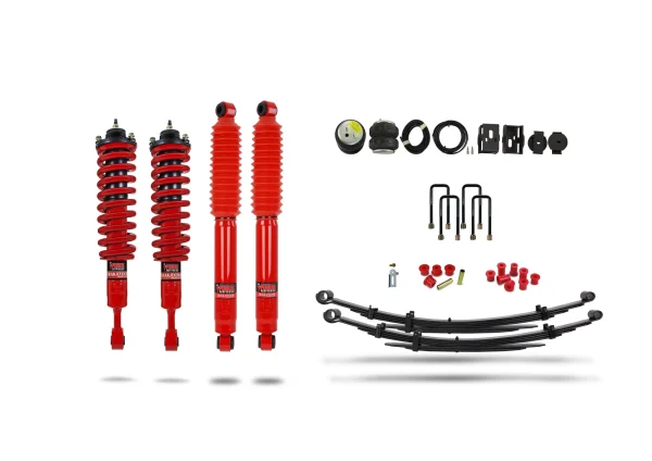 803240.webp Pedders Heavy Duty Load Carrying and Towing Suspension Kit. With Addtional Air Bags. With Foam Cell Shocks & Assembled Front Struts. Toyota Hilux MK8 & MK9 Toyota Hilux 4WD MK9 GGN125R, GUN125R, GUN126R 2020-Onward