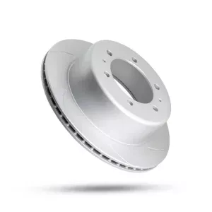 Pedders Rear Right Slotted Geomet Coated Brake Rotor Toyota Hilux 4WD MK6 GGN25, KUN25R, KUN26R 2005-2010