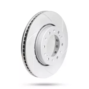 Pedders Front Right Slotted Geomet Coated Brake Rotor Isuzu D-Max 4WD (UK & EU Markets), 1.9lt 4cyl TD 2021-Onward