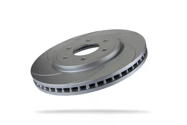 Pedders Front Left 295mm Slotted Geomet Coated Brake Rotor Nissan Navara D40 4WD 2005-2015