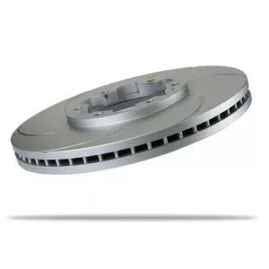 Pedders Front Left Slotted Geomet Coated Brake Rotor Nissan Navara D21 & D22, 4WD 1985-2015