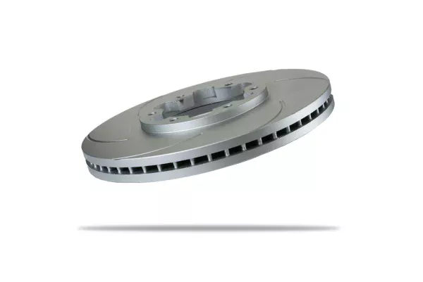 Pedders Front Left 300mm Slotted Geomet Coated Brake Rotor Nissan Navara D21 & D22, 4WD 1985-2015