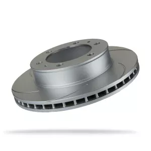 Pedders Front Left 297mm Slotted Geomet Coated Brake Rotor Toyota Hilux 4WD MK7 GGN25, KUN25R, KUN26R KUN26R 2010-2015