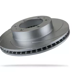 Pedders Slotted Geomet Coated Rotor Toyota Hilux 4WD MK6 GGN25, KUN25R, KUN26R, GGN25, KUN25R, KUN26R 2005-2010