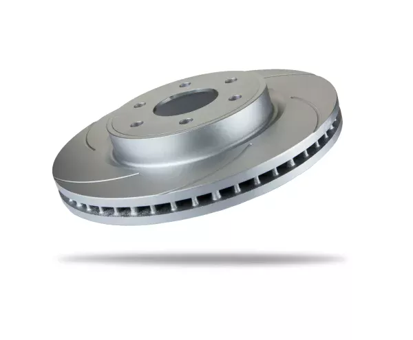 Pedders Front Left Slotted Geomet Coated Brake Rotor Nissan Navara D23, NP300 4WD 2015-Onward