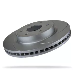 6219030SGR.webp Pedders Front Right Slotted Geomet Coated Brake Rotor Nissan Navara D23, NP300 4WD 2015-Onward