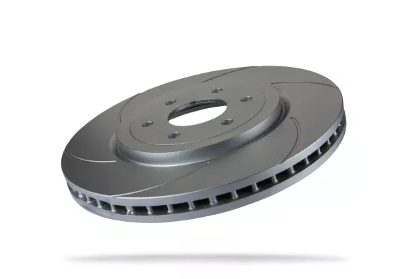 6220360SGL.webp Pedders Front Left 320mm Slotted Geomet Coated Brake Rotor Nissan Navara D40 2WD & 4WD Leaf Over Axle 2005-2015 - 6220360SGL