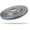 Pedders Front Right 320mm Slotted Geomet Coated Brake Rotor Nissan Navara D40 4WD 2005-2015