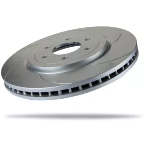 6220360SGR.webp Pedders Front Right Slotted Geomet Coated Brake Rotor Part 6220360SGR Nissan Navara D40, 4WD Leaf Over Axle 550 2005-2015