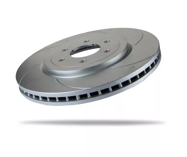 6220360SGR.webp Pedders Front Right 320mm Slotted Geomet Coated Brake Rotor Nissan Navara D40 4WD 2005-2015