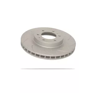 Pedders Slotted & Dimpled Geomet Coated Rotor Ford Ranger PX MK2, 4WD 2015-2018