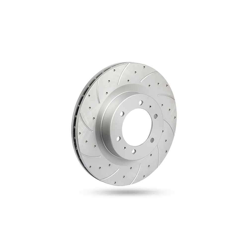 Pedders Slotted & Dimpled Geomet Coated Rotor Toyota Hilux 4WD MK8 GGN125R, GUN125R, GUN126R 2015-2020