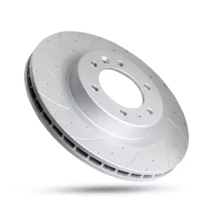 Pedders Slotted & Dimpled Geomet Coated Rotor Isuzu D Max 4WD (UK & EU Markets), 1.9lt 4cyl TD 2021-Onward
