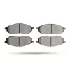 Pedders Front Kevlar Ceramic Brake Pads - Suits 320mm Disc Nissan Navara D40 2WD & 4WD Leaf Over Axle 2005-2015 - 6821430