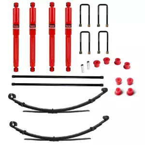 Pedders 1.5 Inch Suspension Lift Kit. Suitable for Heavy Duty Load Carrying and Towing. Toyota Hilux Mk4 & 5 & MK3 IMPORT Toyota Hilux 4WD MK4 LN165R, Torsion bar front, leaf rear 1997-2001