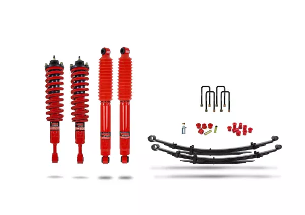 Pedders 1.75 Inch Suspension Lift Kit. Improved Ride Kit with Assembled Front Struts Toyota Hilux 4WD MK8 GGN125R, GUN125R, GUN126R 2015-2020