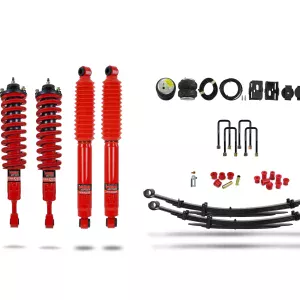 Pedders Heavy Duty Load Carrying and Towing Suspension Kit With Additional Air Bags With Foam Cell Shocks & Assembled Front Struts Toyota Hilux 4WD MK8 GGN125R, GUN125R, GUN126R 2015-2020