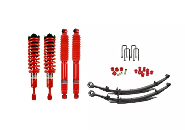 Pedders Extra Heavy Duty Load Carrying and Towing Suspension Kit. With Assembled struts. Toyota Hilux Mk6 and 7 Toyota Hilux 4WD MK6 GGN25, KUN25R, KUN26R, GGN25, KUN25R, KUN26R 2005-2010