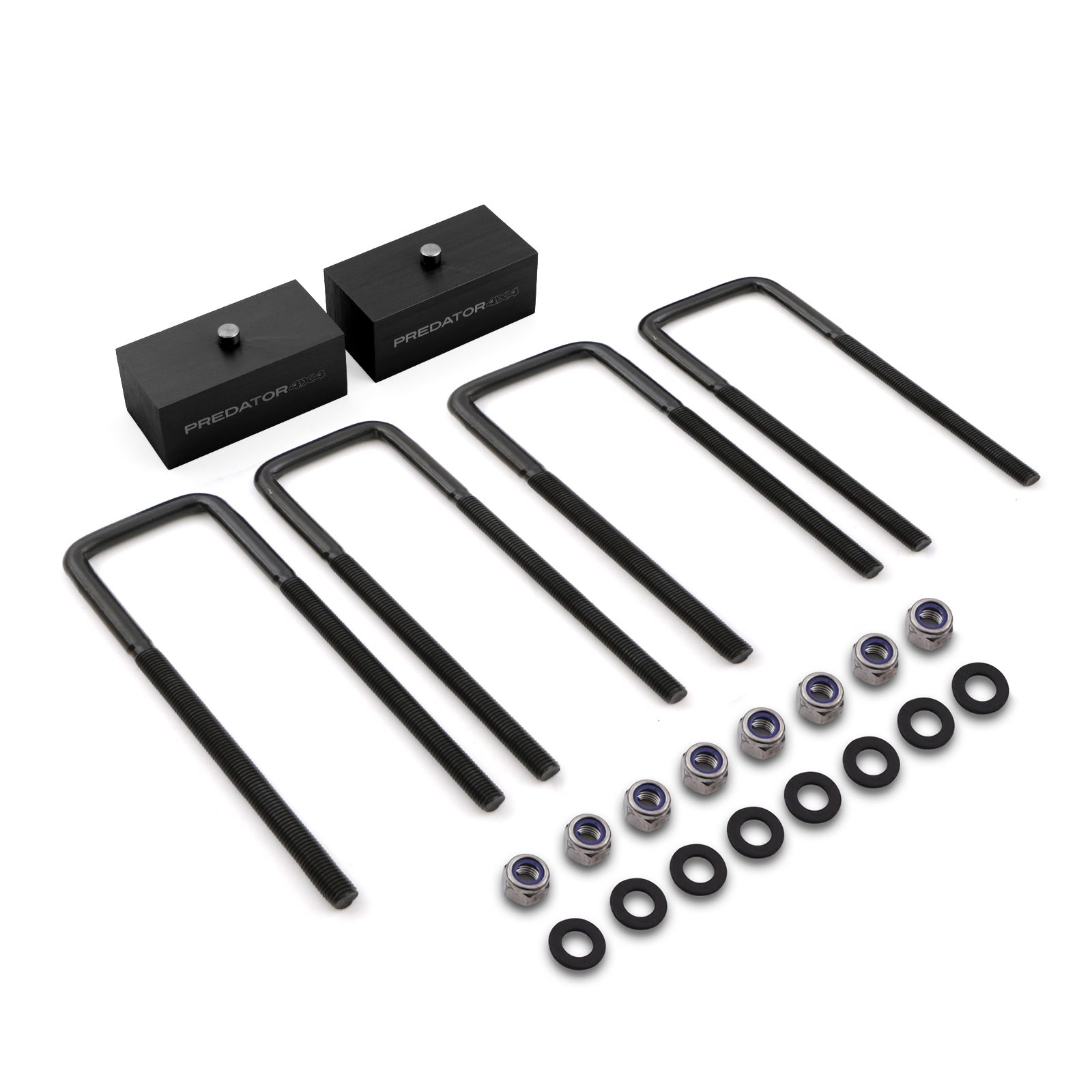 Isuzu D-Max MK2 12-20 - 2 Black Alloy Rear Suspension Lift Blocks