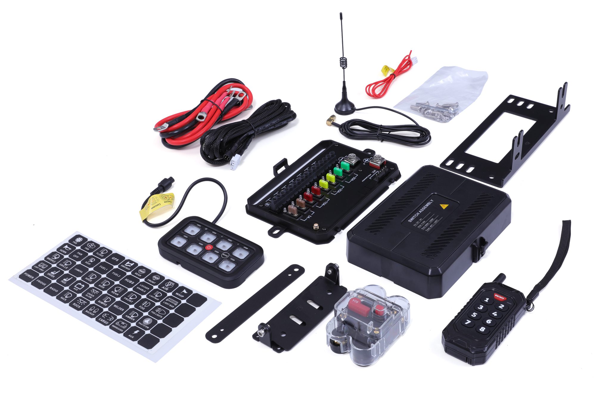 Stealth LED 8 Gang Bluetooth Multi-Function Control Panel