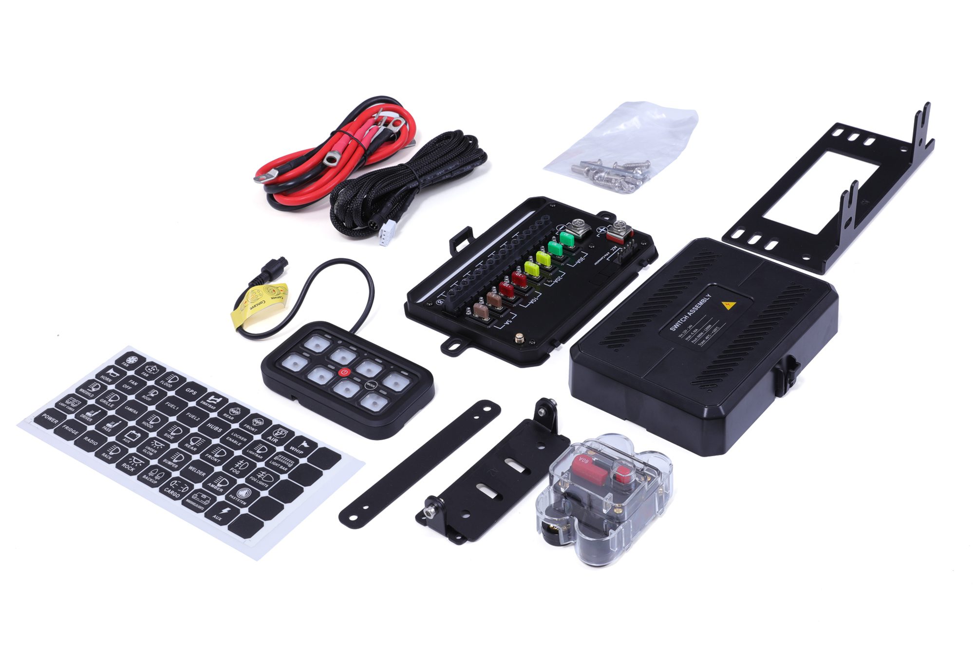Stealth LED 8 Gang Multi-Function Control Panel