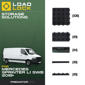 LLCK038.png LoadLock Full Load Bed Base Kit Mercedes Sprinter SWB/MWB/LWB/XLWB 2018+ - Base Kit , SWB