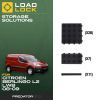 LoadLock Full Load Bed Base Kit Citroen Belingo / Peugeot Partner L2 LWB 2008-2019 - Base Kit